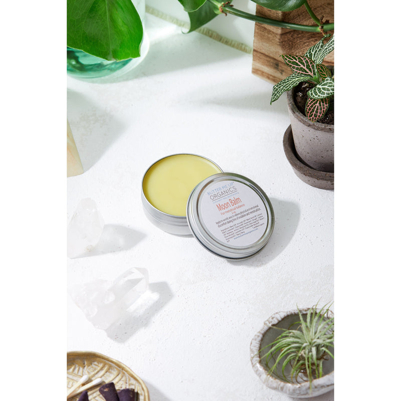 Butter Me Up Organics Moon Balm / Menstrual Care / PMS / Period Cramps / Hormone Balancing / Ovulation Pain / Butter Me Up Organics / Organic Skincare / Organic Body