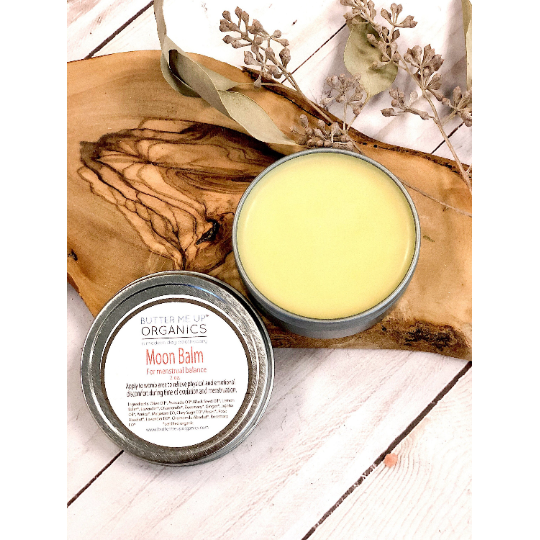 Butter Me Up Organics Moon Balm / Menstrual Care / PMS / Period Cramps / Hormone Balancing / Ovulation Pain / Butter Me Up Organics / Organic Skincare / Organic Body