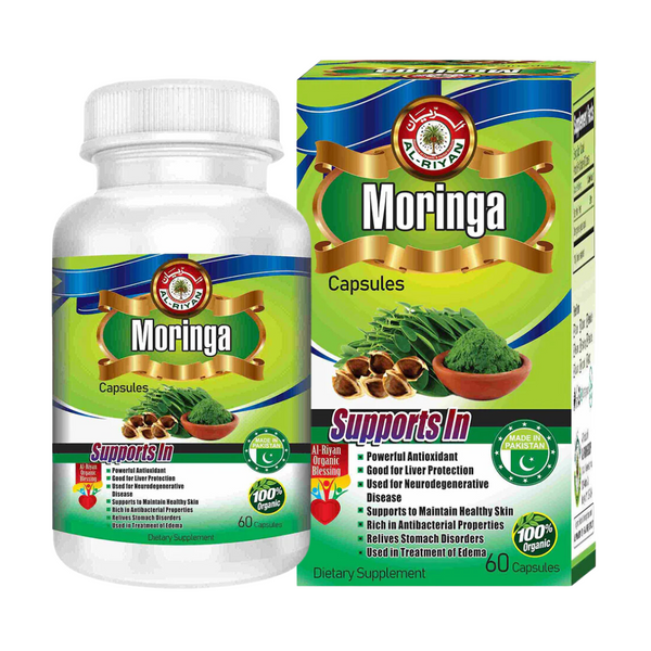 Adiva Naturals Moringa Daily Vitality Boost 60 Capsules STACK IT. SAVE MORE. STAY UP. Capsules White Smoke