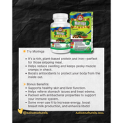 Adiva Naturals Moringa Daily Vitality Boost 60 Capsules STACK IT. SAVE MORE. STAY UP. Capsules Black