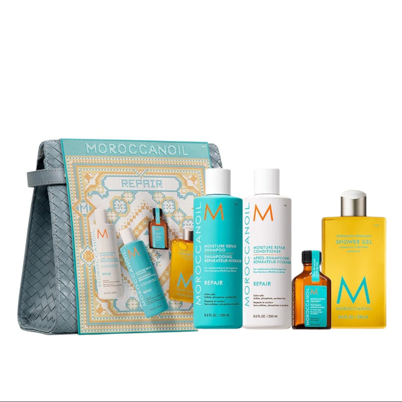 Nava Beauty Moroccanoil Holiday 2025 Repair Hair Gift Set Hair White Smoke