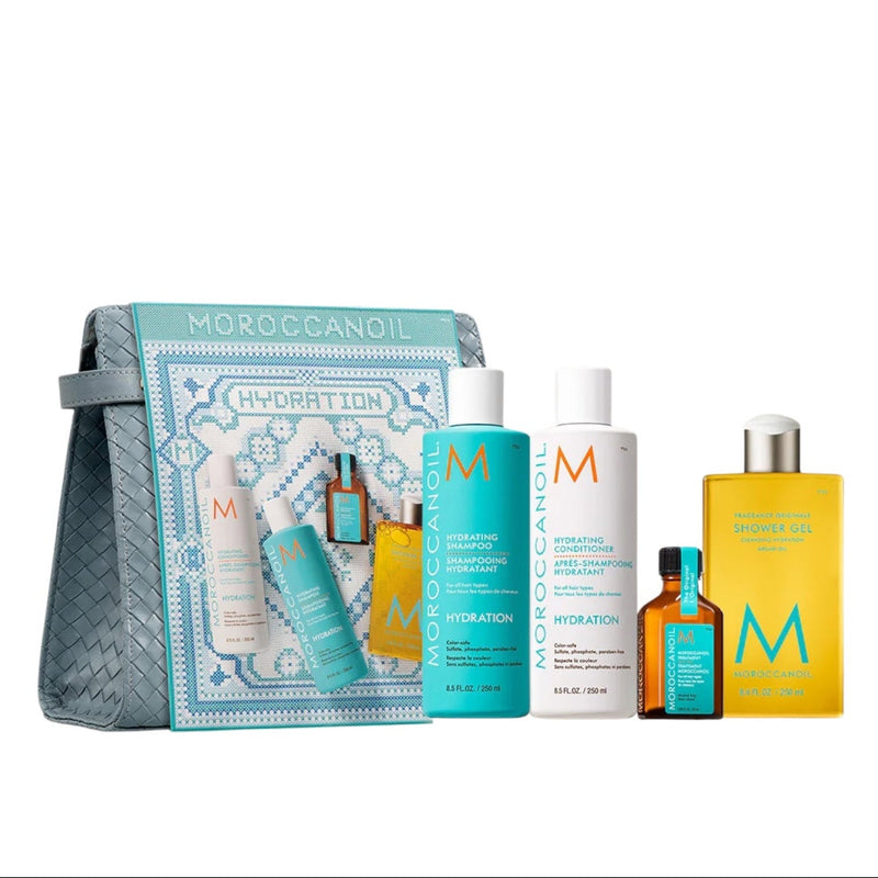 Nava Beauty Moroccanoil Holiday Hydration Hair Gift Set 2025 Hair White Smoke