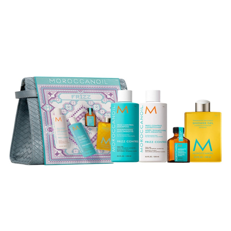 Nava Beauty Moroccanoil Holiday Frizz Hair Gift Set 2025 Hair Care White Smoke