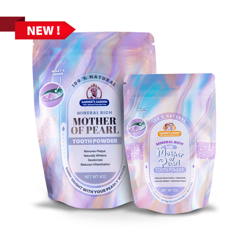 Garner's Garden Mother of Pearl Tooth Powder | Fluoride Free | 100% Natural Oral Care