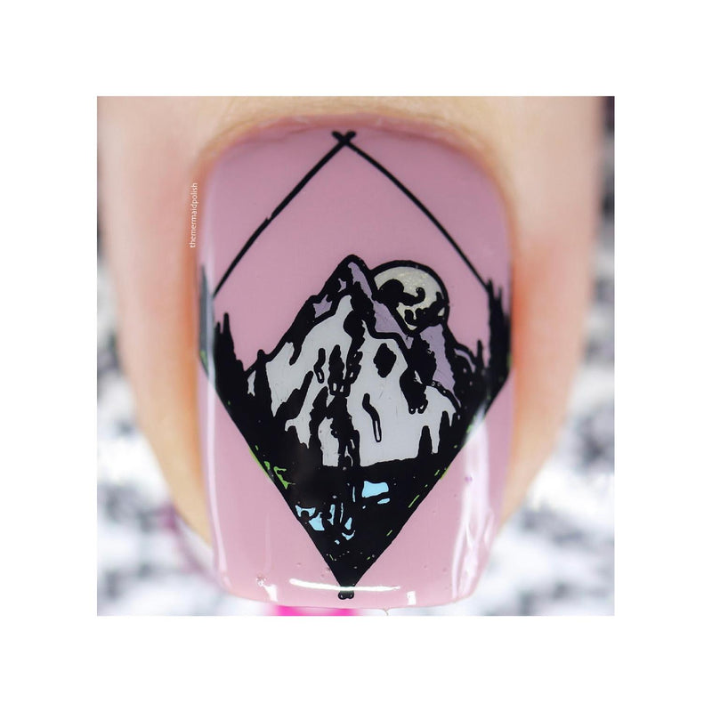 UberChic Beauty Modern Mountainscapes Stamping Plate