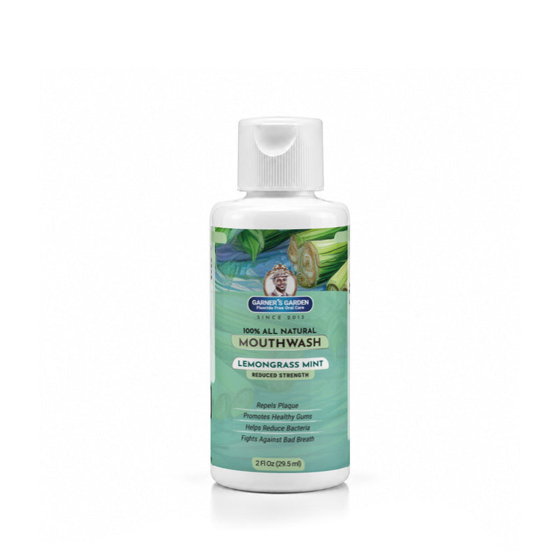 Garner's Garden Travel Sized - Natural Mouthwash | H2O2 | Fluoride Free Oral Care White Smoke 2 oz / Reduced Strength / Peppermint (Original),2 oz / Reduced Strength / Cinna Mint,2 oz / Reduced Strength / Lemongrass Mint,2 oz / Regular Strength / Peppermint (Original),2 oz / Regular Strength / Cinna Mint,2 oz / Regular Strength / Lemongrass Mint,4