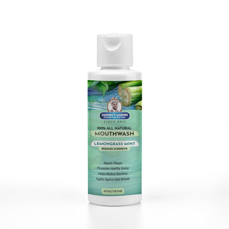 Garner's Garden Travel Sized - Natural Mouthwash | H2O2 | Fluoride Free Oral Care White Smoke 2 oz / Reduced Strength / Peppermint (Original),2 oz / Reduced Strength / Cinna Mint,2 oz / Reduced Strength / Lemongrass Mint,2 oz / Regular Strength / Peppermint (Original),2 oz / Regular Strength / Cinna Mint,2 oz / Regular Strength / Lemongrass Mint,4