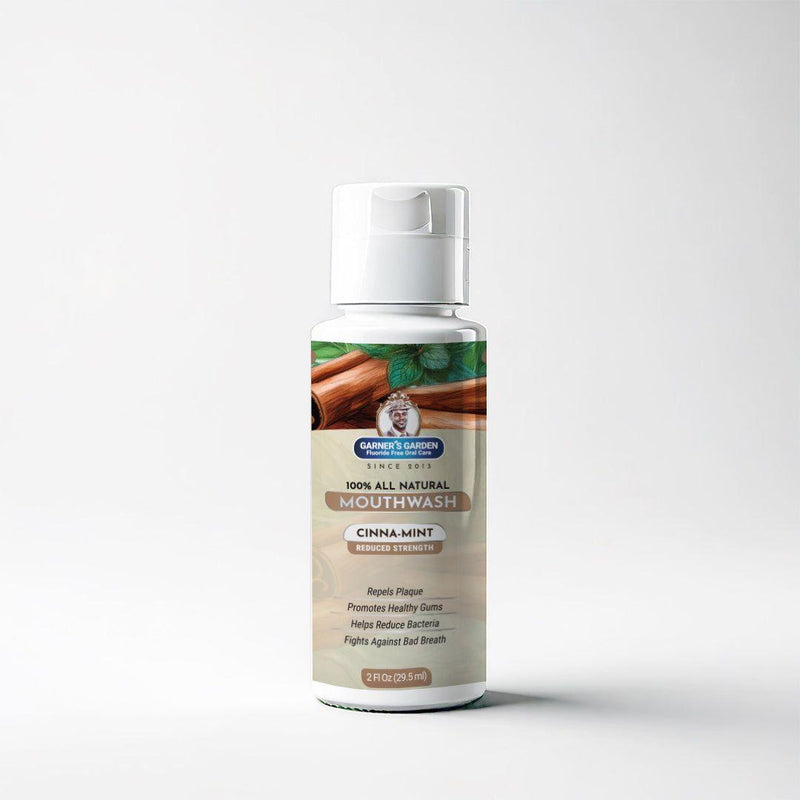 Garner's Garden Travel Sized - Natural Mouthwash | H2O2 | Fluoride Free Oral Care