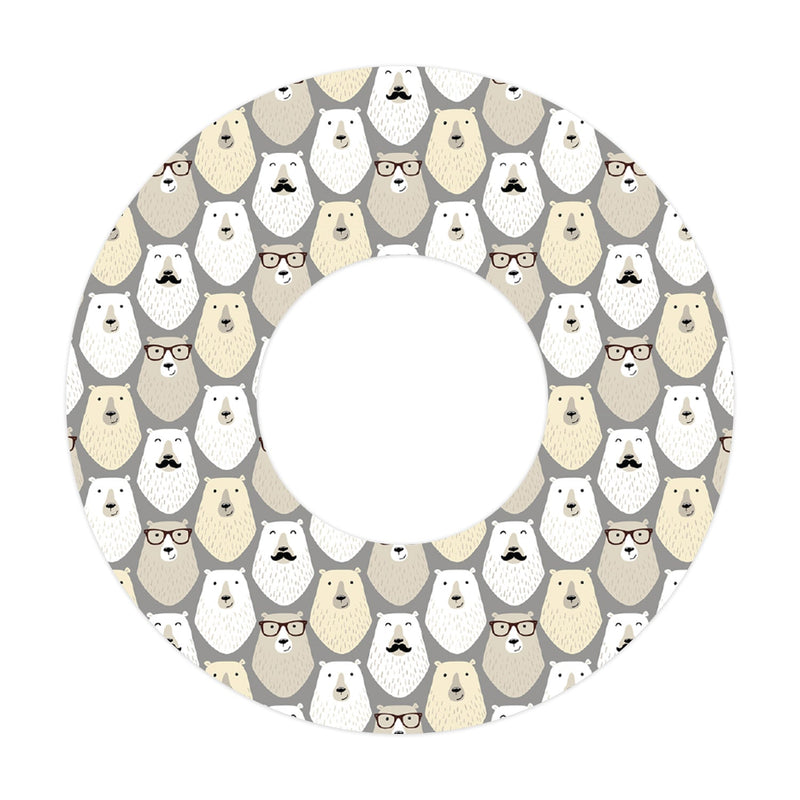 Peelz Mr. Bear Patch  Tape Designed for the FreeStyle Libre 2 Patch Medical Tape