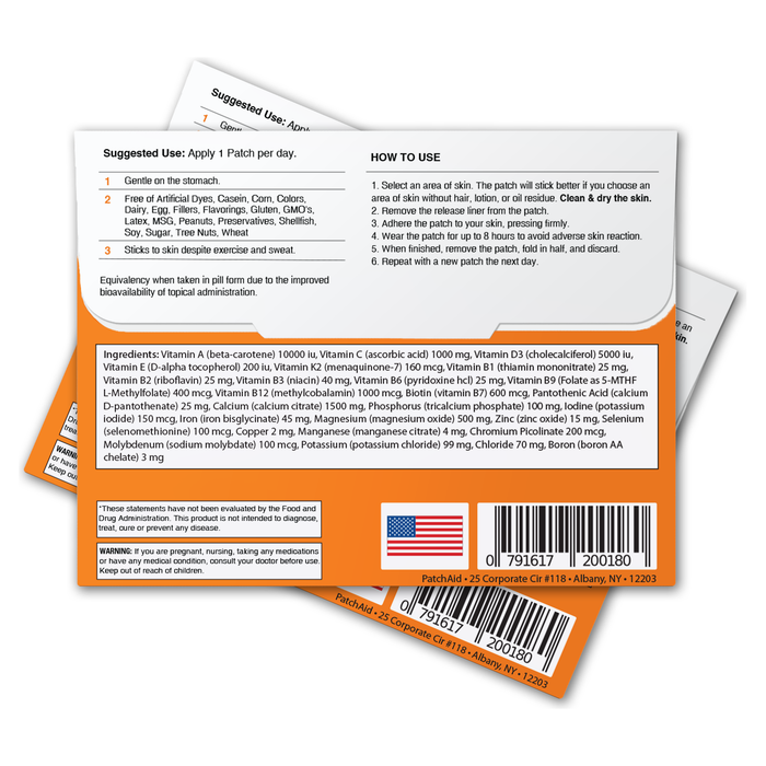 Duodenal Switch Vitamin Patch Pack