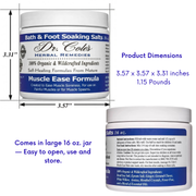 COLEHERBALS LLC 20 - Dr. Cole's Muscle Ease Soaking Salts Herbal White Smoke