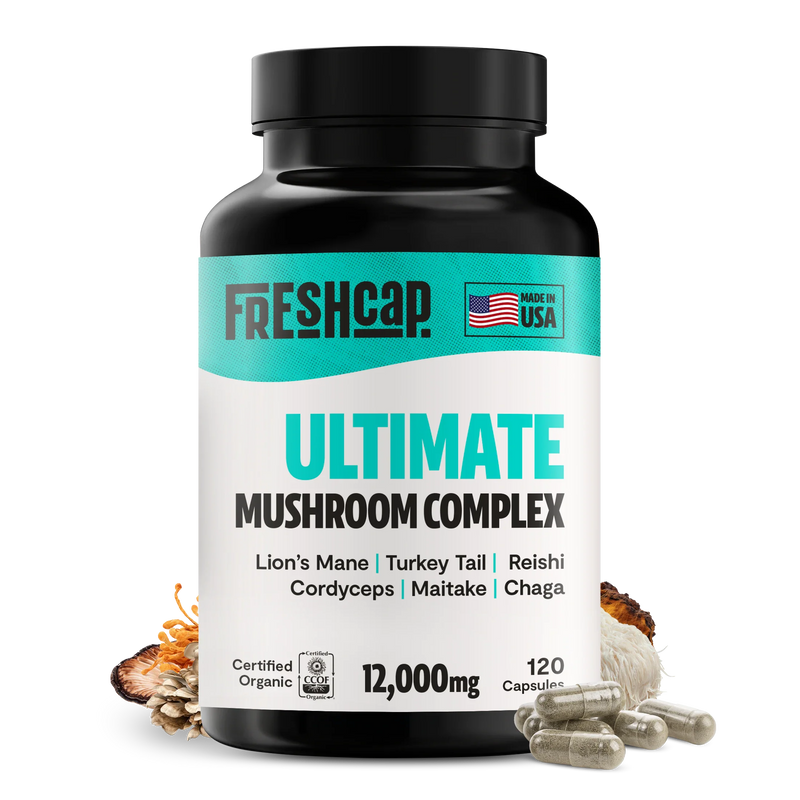 FreshCap Mushrooms Organic Mushroom Complex Supplement Capsules Capsules