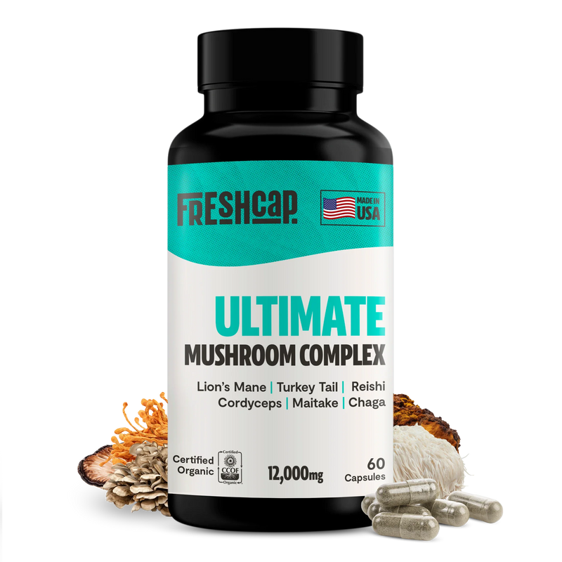 FreshCap Mushrooms Organic Mushroom Complex Supplement Capsules Capsules