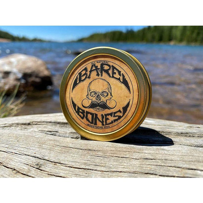 Death Grip Bare Bones All-Natural Medium Hold Mustache Wax 1 oz