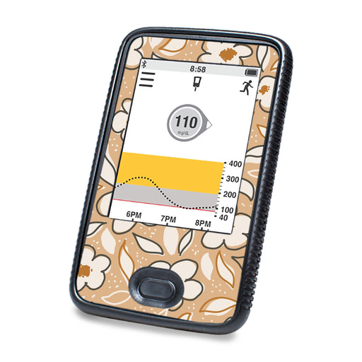 Peelz Muted Floral DEXCOM G6 Touchscreen Receiver Peelz/Stickers