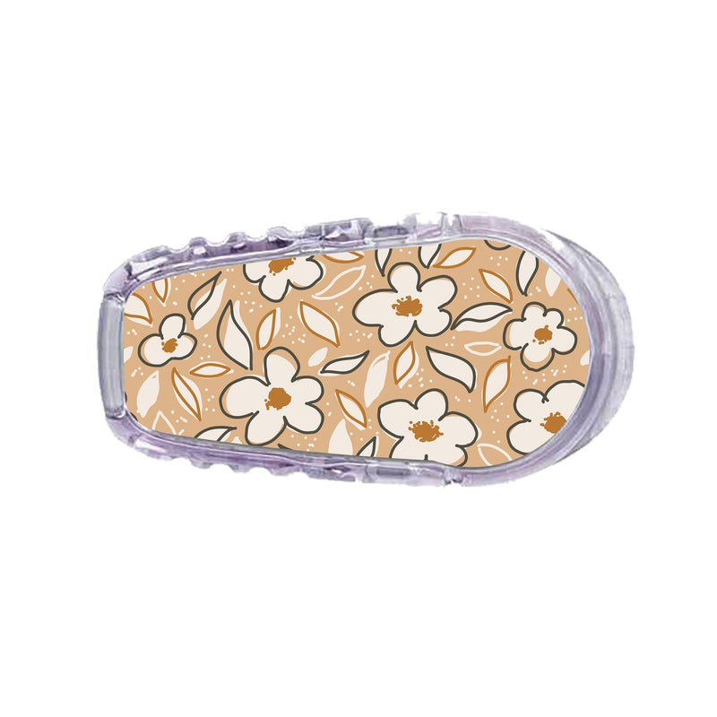 Peelz Muted Floral Dexcom G6 Transmitter Peelz/Stickers