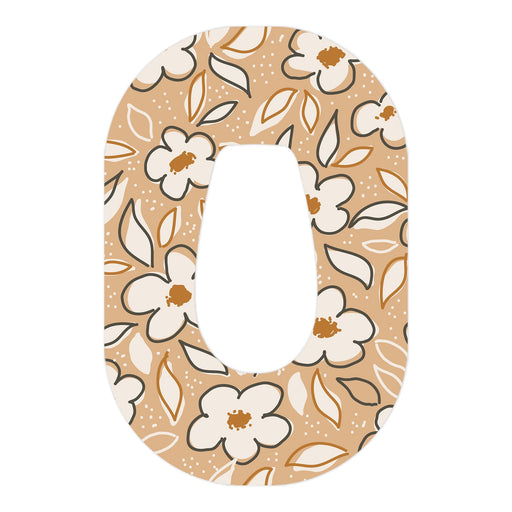 Peelz Muted Floral Dexcom G6 Patch Tape - Pump Peelz Patch Medical Tape