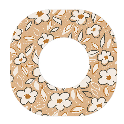 Peelz Muted Floral Dexcom G7 and Stelo Patch Tape - Pump Peelz Patch Medical Tape
