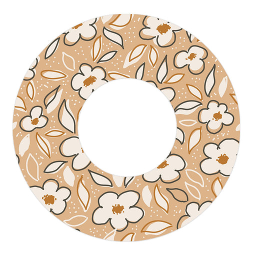 Peelz Muted Floral Freestyle Libre 2 Patch Tape - Pump Peelz Patch Medical Tape