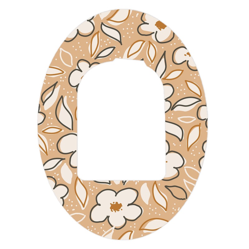 Peelz Muted Floral Pod Patch Tape - Pump Peelz Patch Medical Tape