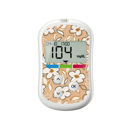 Peelz Muted Floral for OneTouch Verio Flex Glucometer Peelz/Stickers