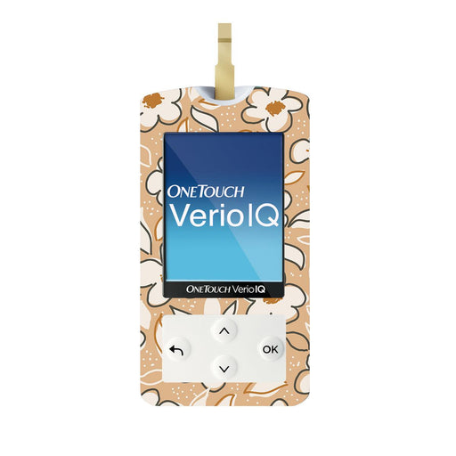 Peelz Muted Floral for OneTouch Verio IQ Glucometer Peelz/Stickers