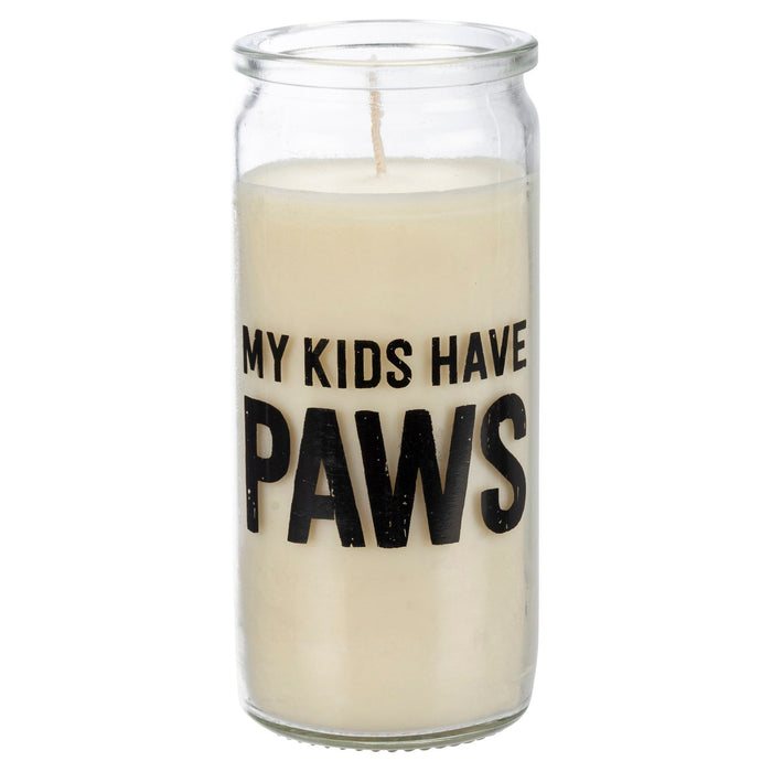 My Kids Have Paws Cat Mom Box Sign And Candle Giftable Set