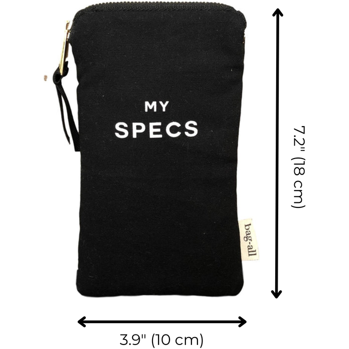 Bag-All - My Specs Glasses Case With Outside Pocket, Black