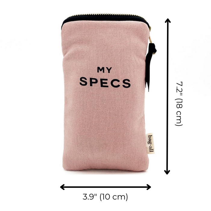 Bag-All - My Specs Glasses Case With Outside Pocket, Pink/Blush