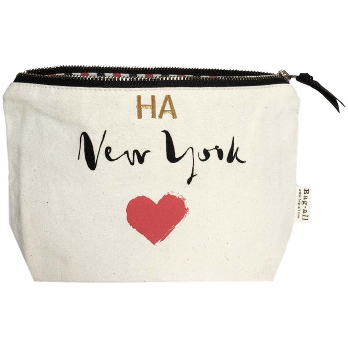 Bag-All - New York Heart Pouch, Cream