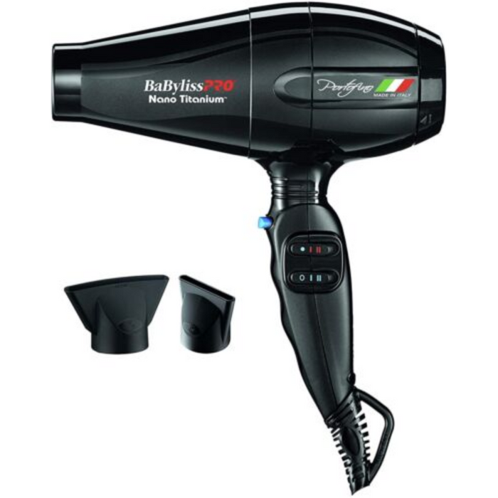 Babylisspro Nano Titanium Portofino 6600 Full-Size Hair Dryer, Black #Bnt6610N