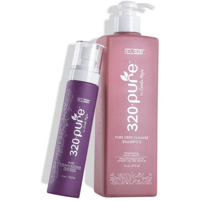 Rev320 Pure Deep Cleanse Shampoo & 320 Pure Vitamin Booster Set