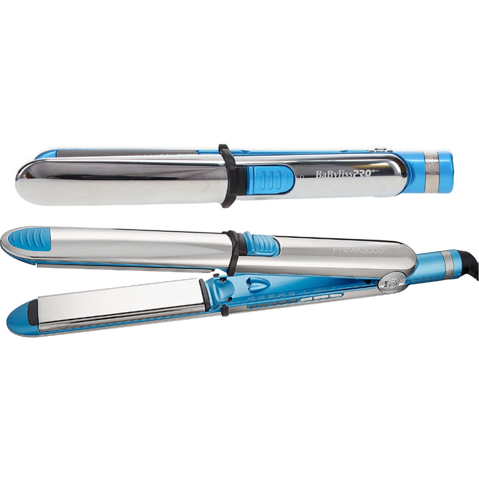 Babylisspro Nano Titanum Prima 3000 Flat Iron 1¼" #Bnt3000Tuc & Prima 2000 3/4" #Bnt2000Uc