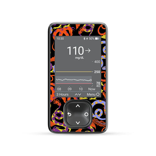 Peelz Mystic Dragons DEXCOM G7 and Stelo and G6 Touchscreen Receiver Sticker Peelz/Stickers