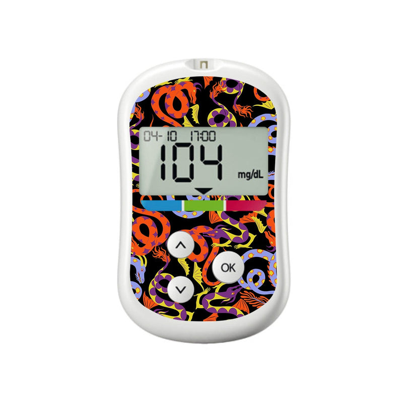 Peelz Mystic Dragons for OneTouch Verio Flex Glucometer Peelz/Stickers