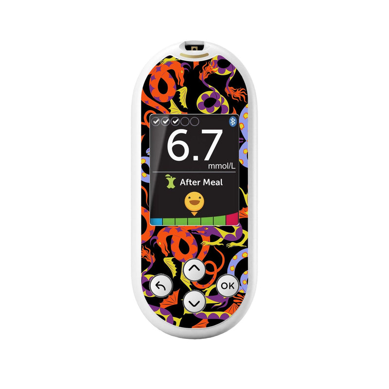 Peelz Mystic Dragons for OneTouch Verio Reflect Glucometer Peelz/Stickers
