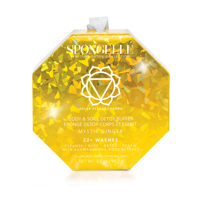 Spongellé Mystic Ginger | Spiritual Detox (Yellow Jade) Body Wash Infused Buffer