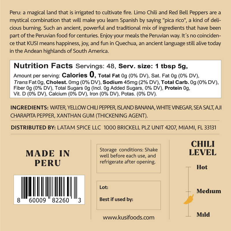Kusi Foods Mystic Gold Hot Sauce