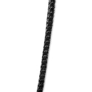 Bids.com Men's Sterling Silver Black Onyx Tennis Necklace Necklaces