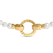 Bids.com 18K Yellow Gold Vermeil Pearl Strand Infinity Necklace Necklaces