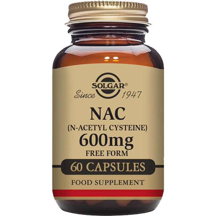 Solgar NAC 600 mg - 60 Vegetable Capsules - 5 Oz