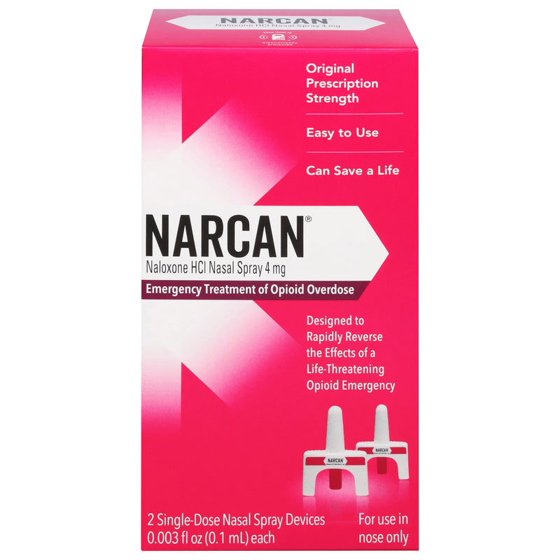 narcan NARCAN Nasal Spray 4 mg, Emergency Treatment of Opioid Overdose, 2 Single-Dose Devices Health Care