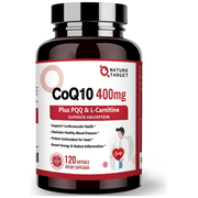 Nature Target CoQ10 + PQQ + L-Carnitine, 400mg, 120 Softgels CoQ10