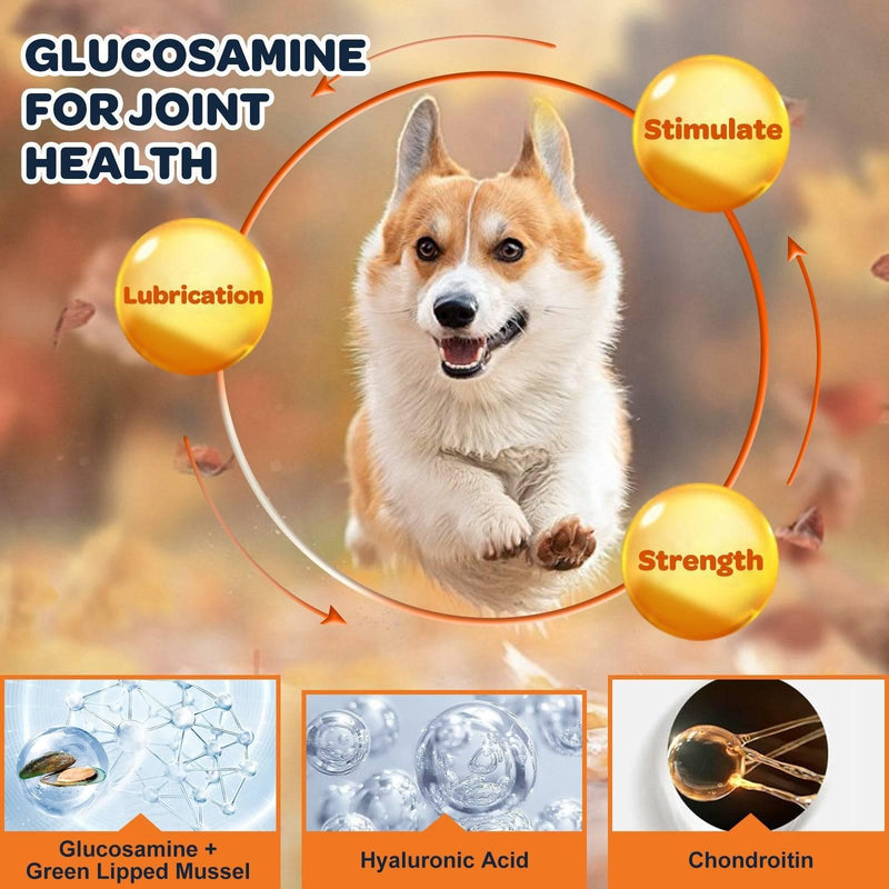 Nature Target Dog & Cat Glucosamine Chews, 120 Chews Pet Vitamins Supplements
