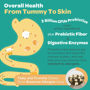 Nature Target Dogs & Cats Allergy Relief Chews, 3 Billion CFUs Pet Vitamins Supplements