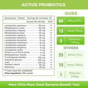 Nature Target Probiotics Powder for All Ages, 60 Billion CFUs, 30 Packets Probiotic