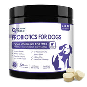 Nature Target Dogs & Cats Omega-3 Chicken Flavor Probiotics, 6 Billion Probiotics, 120 Chews Pet Vitamins Supplements