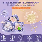 Nature Target Dogs & Cats Omega-3 Chicken Flavor Probiotics, 6 Billion Probiotics, 120 Chews Pet Vitamins Supplements