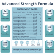 Nature Target Men’s Probiotics, 60 Billion CFUs, 90 Tablets Probiotic