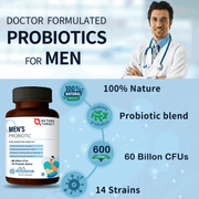 Nature Target Men’s Probiotics, 60 Billion CFUs, 90 Tablets Probiotic